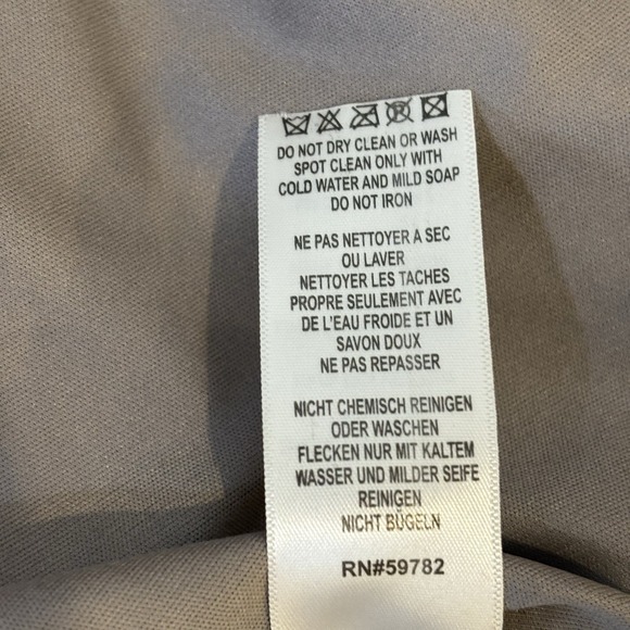 Adrianna‎ Papell Womens Beaded Gown 8 Taupe Mesh Feminine Elegant Wedding NYE - Picture 9 of 9